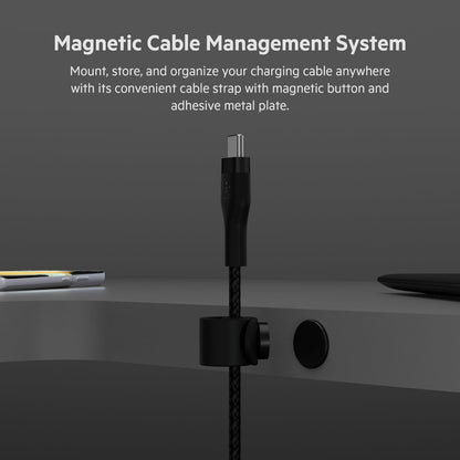 Belkin CAB011bt3MBK Cable Pro Flex USB-C a USB-C con correa 3M Negro