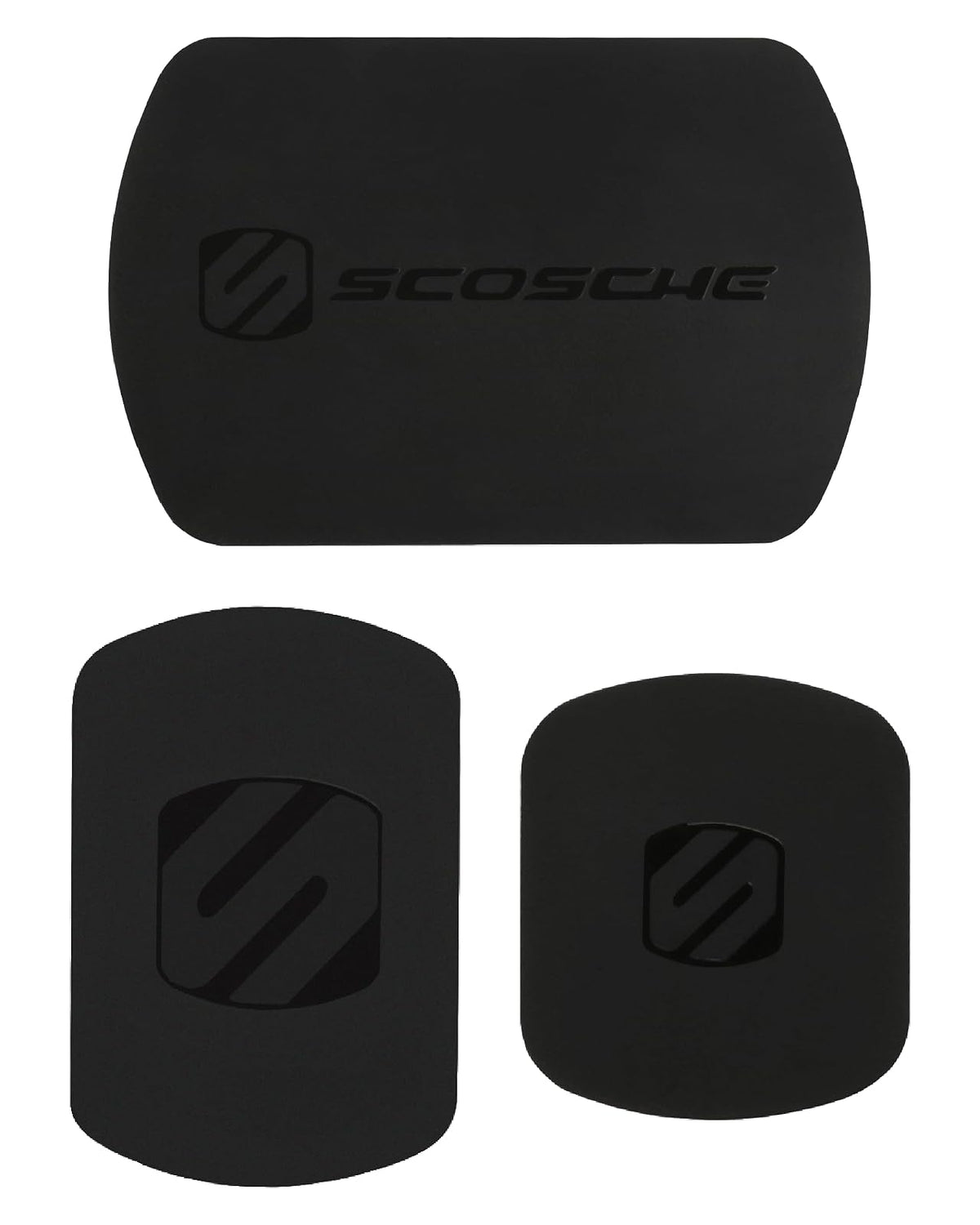 Scosche MagicMount Kit de Placas Metálicas de Repuesto para Celular - Regular - Negro - Negro