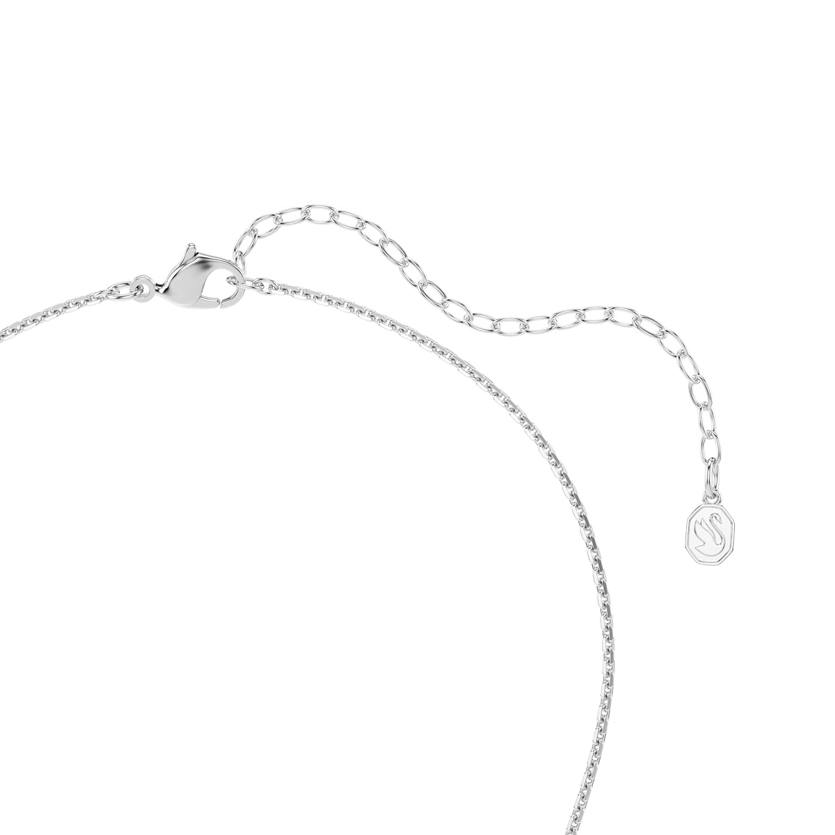 Juego de collar y arete de Swarovski x Ariana Grande, acabado rodio, colección oficial de joyas Ariana Grande