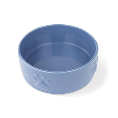 Fringe Studio Sculpt Paw Azul Marino Medium Bowl (461004 esculpido)