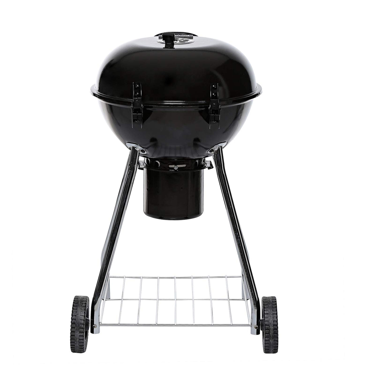 Asador Parilla de Carbón Charbroil 18.5, Acero Inoxidable, Rejillas Cubiertas de Porcelana, 261 Pulgadas Cuadradas Área Cocción, 86x53x54cm