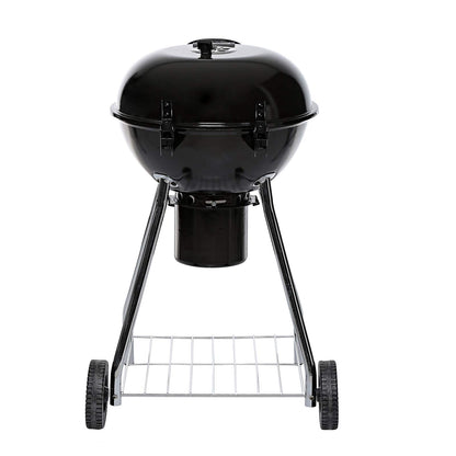 Asador Parilla de Carbón Charbroil 18.5, Acero Inoxidable, Rejillas Cubiertas de Porcelana, 261 Pulgadas Cuadradas Área Cocción, 86x53x54cm