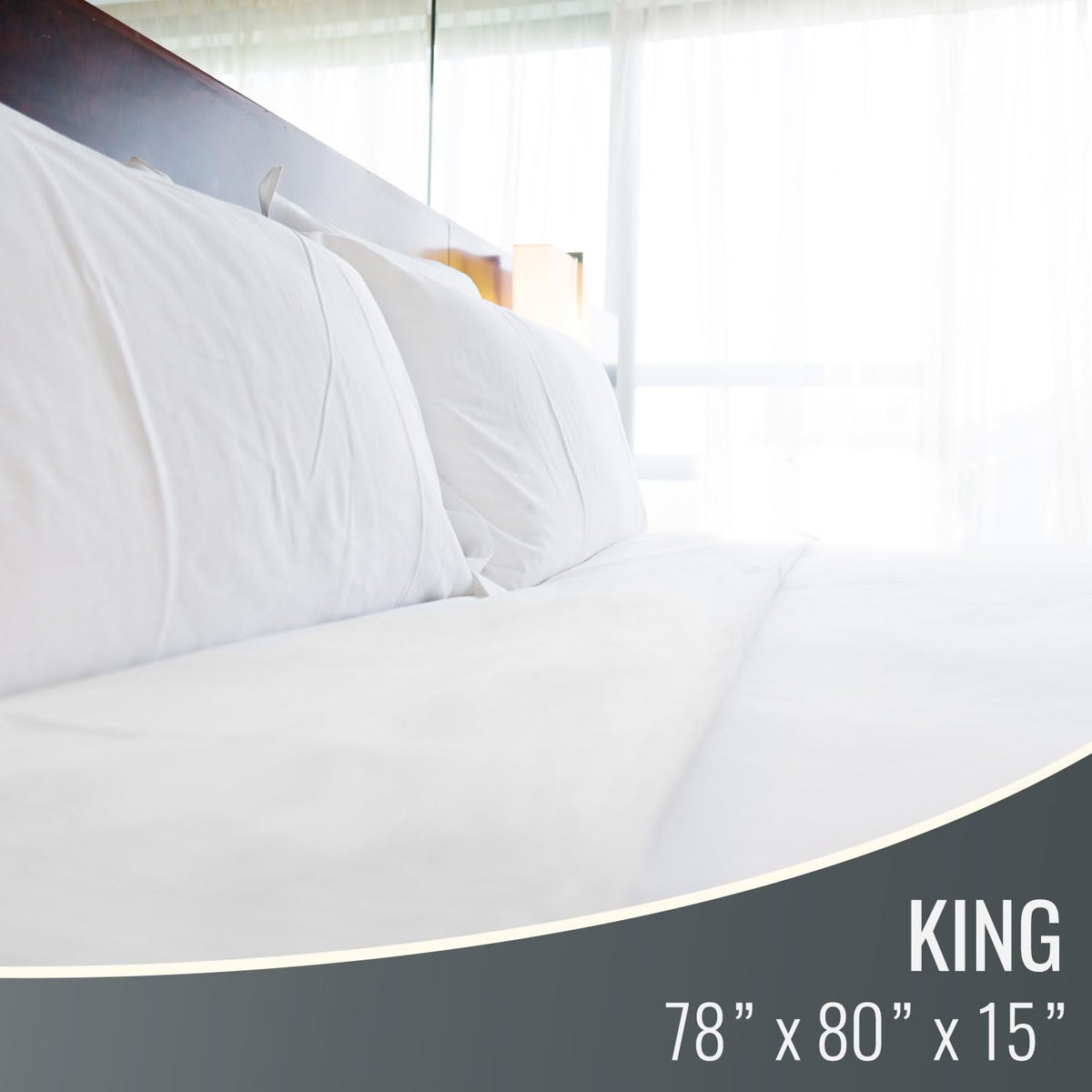 DMI Waterproof Mattress Protector and Cover, Encased Zippered Fit, King