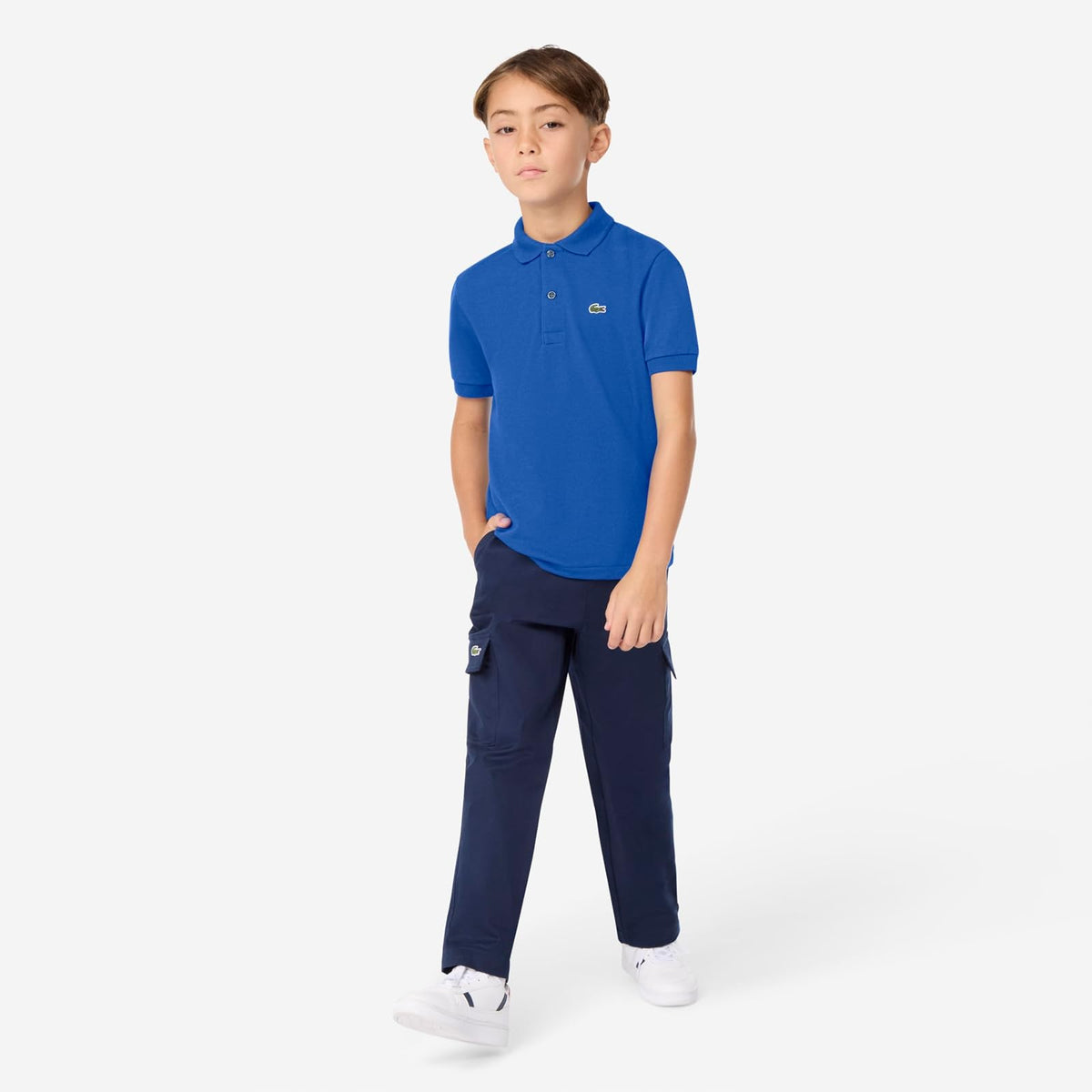 Lacoste Replenishment Polo clásico de piqué para niño