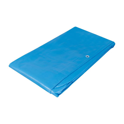 Truper Lona Reforzada con Ojillos de Aluminio - Lona - 4 x 6 m - Azul