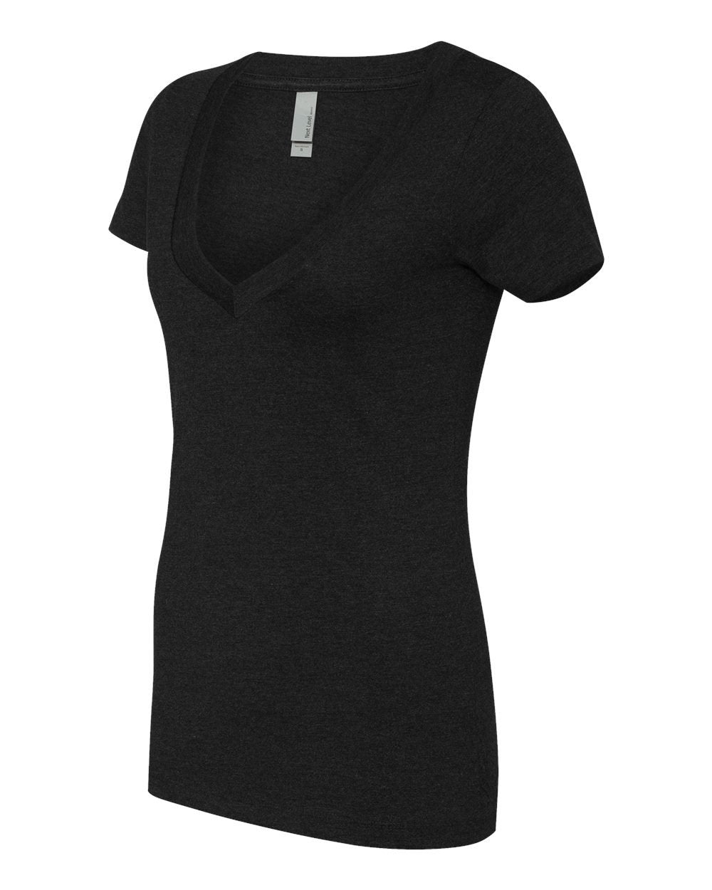 Clementine Women's Deep V-Neck tee, Scarlet, Small
