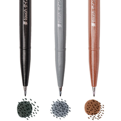 Marcadores Punta Pincel Base Agua Pentel 3 U-SES15C-AEN-EST