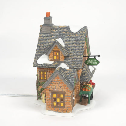 Department 56 Porcelain Dickens Village Cotswold Greengrocer Lit Building, 6.61 Pulgadas, Multicolor