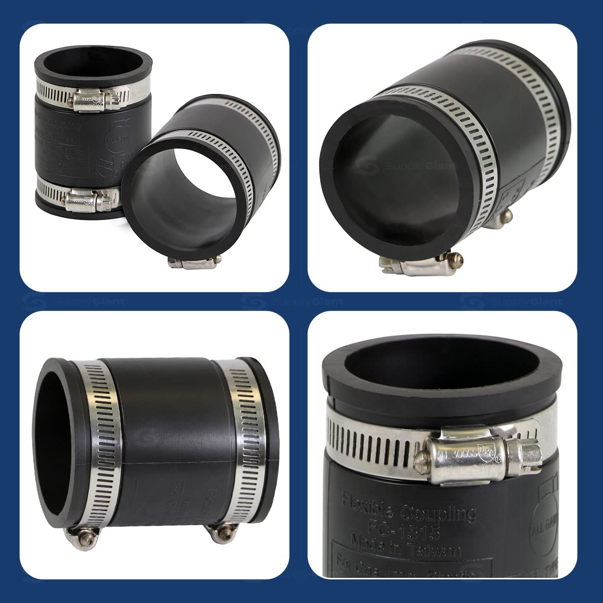Everflow acoplamiento, Negro, 5cm, Negro