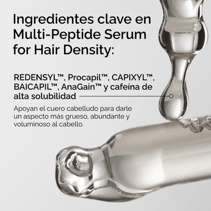 The Ordinary Multi-Peptide Serum for Hair Density, Suero para Cabello con Péptidos, Fórmula con péptidos para un cabello más grueso, con más volumen y densidad, 60ml