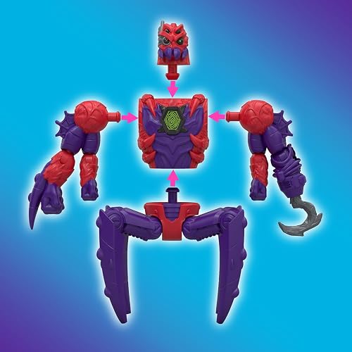 MRBEAST Lab - Paquete múltiple de híbridos, revelan Diferentes Piezas híbridas para Crear 2 Cifras de acción de Mezcla y combinación, además de Partes del dragón Dorado Panther, Combinaciones de