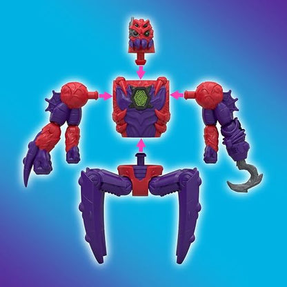 MRBEAST Lab - Paquete múltiple de híbridos, revelan Diferentes Piezas híbridas para Crear 2 Cifras de acción de Mezcla y combinación, además de Partes del dragón Dorado Panther, Combinaciones de