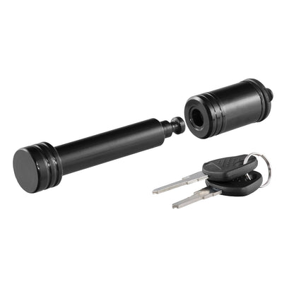 CURT 23518 Cerradura de enganche de remolque negra, diámetro de pin de 5/8 pulgadas, se adapta a receptor de 2 pulgadas