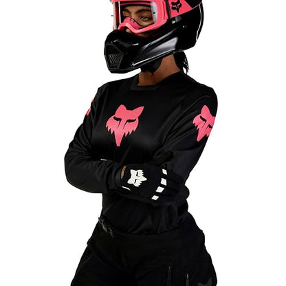Fox Racing Women's Blackout Motocross Jersey Jersey Motocross Blackout para Mujer Mujer