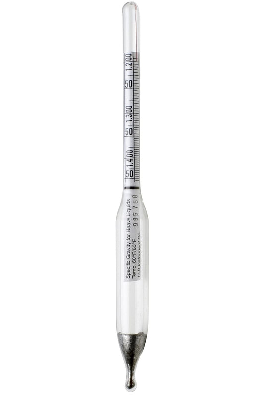 H-B Durac 1.000/1.250 gravedad específica hidrómetro para líquidos más pesado que agua (b61801 – 4800)