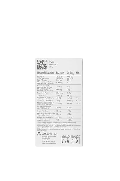 Heliocare 360° 500 Mg Suplemento Alimenticio 30 Cápsulas | 500 mg, 30 cápsulas, protección solar avanzada, Fernblock+