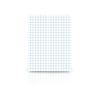 School Smart Gráficos de papel – 20,3 x 27,4 cm, 1/4 regla, dos caras, 500 unidades, color blanco