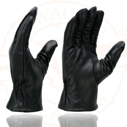 Milwaukee Leather Guantes de Piel SH734 para Motocicleta con Forro Térmico Talla L Negro
