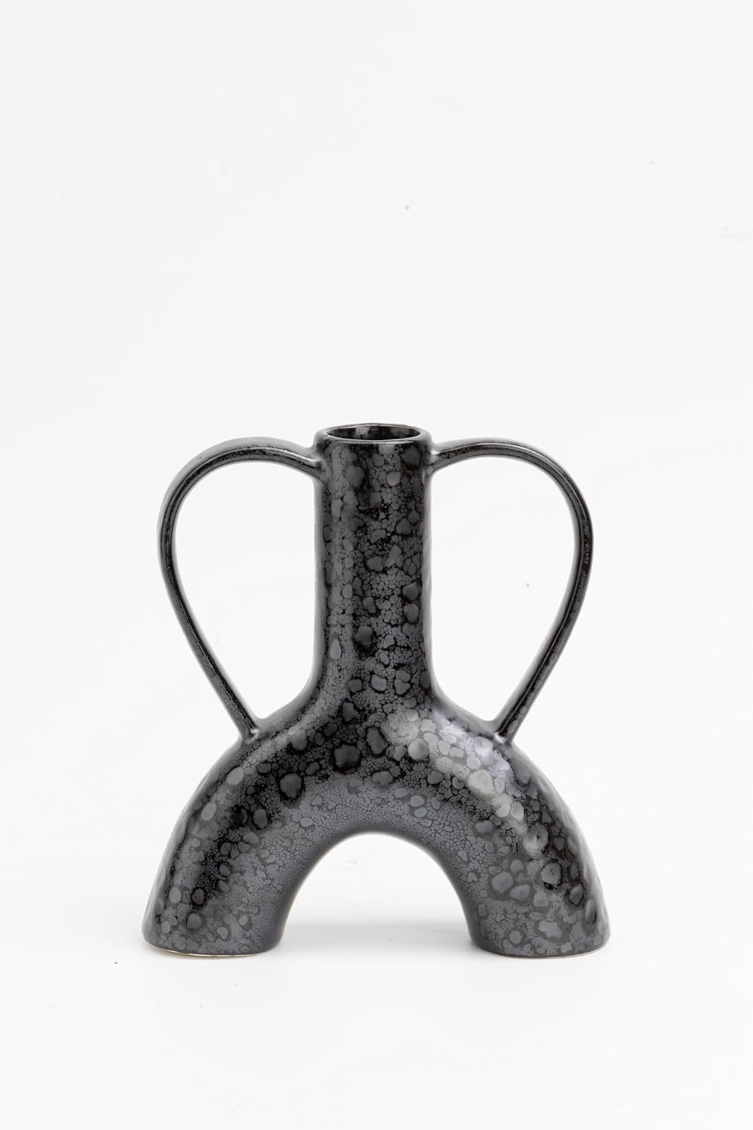 Sochic Base Moteada Decorativa Kris Color Negro Hecha en Cerámica