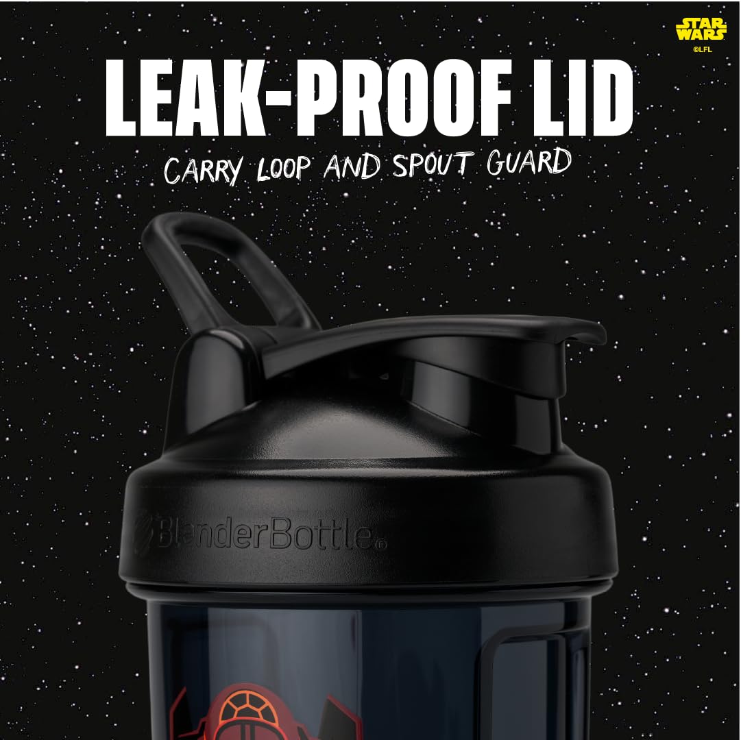 BlenderBottle Star Wars ProSeries Tritan Shaker Botella de 28 onzas, color negro