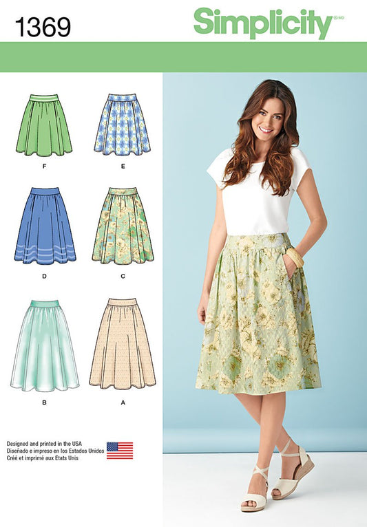Simplicity 1369 - Patrón de Costura para Mujer, Tallas 14-22