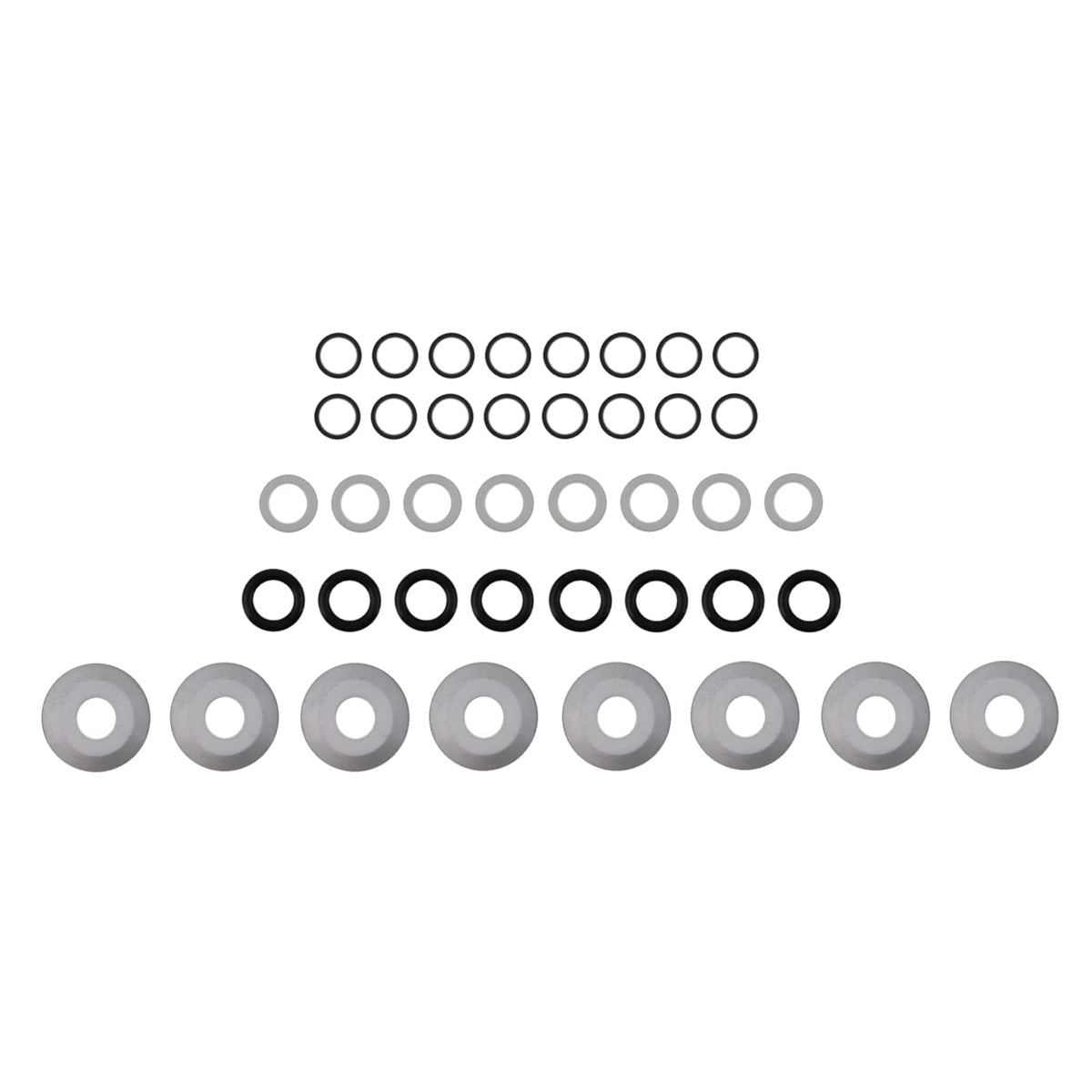 Fel-Pro Kit de Junta Tórica para Inyector de Combustible para Chevrolet Silverado 1500, Negro, ES73128