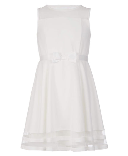 Calvin Klein Vestido de Fiesta sin Mangas para niña - crema batida - 14 Extra amplio