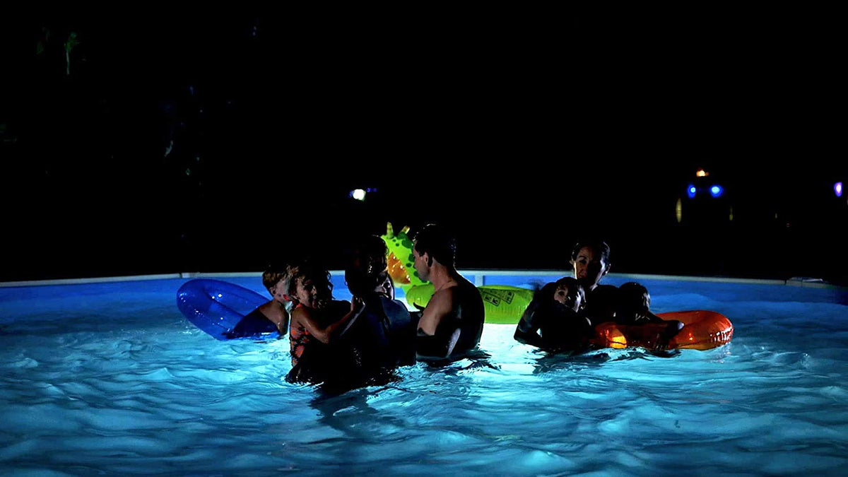 Nightlighter Piscina LED sobre tierra, 750 lúmenes, iluminación subacuática, fácil de instalar debajo del riel superior, certificación ETL, NL50, gris
