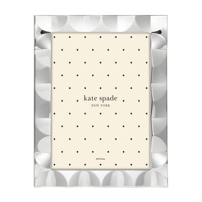 Kate Spade New York Marco de Fotos Ondulado South Street, Dorado - Plata - 8x10 Picture Frame (Silver)