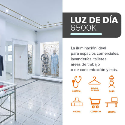 Tecnolite - Foco de Alta Potencia 360° LHB LED Filamento 32 W, Luz Blanca Fría, Base E27, Foco Omnidireccional