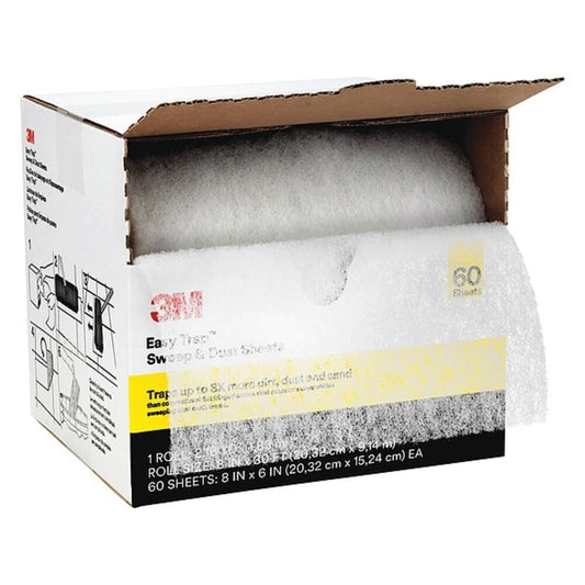 3M Easy Trap Duster - Sweep and Dust Sheets, 5" x 6" Sheets, 250 Sheets/Roll, 2 Rolls/Case