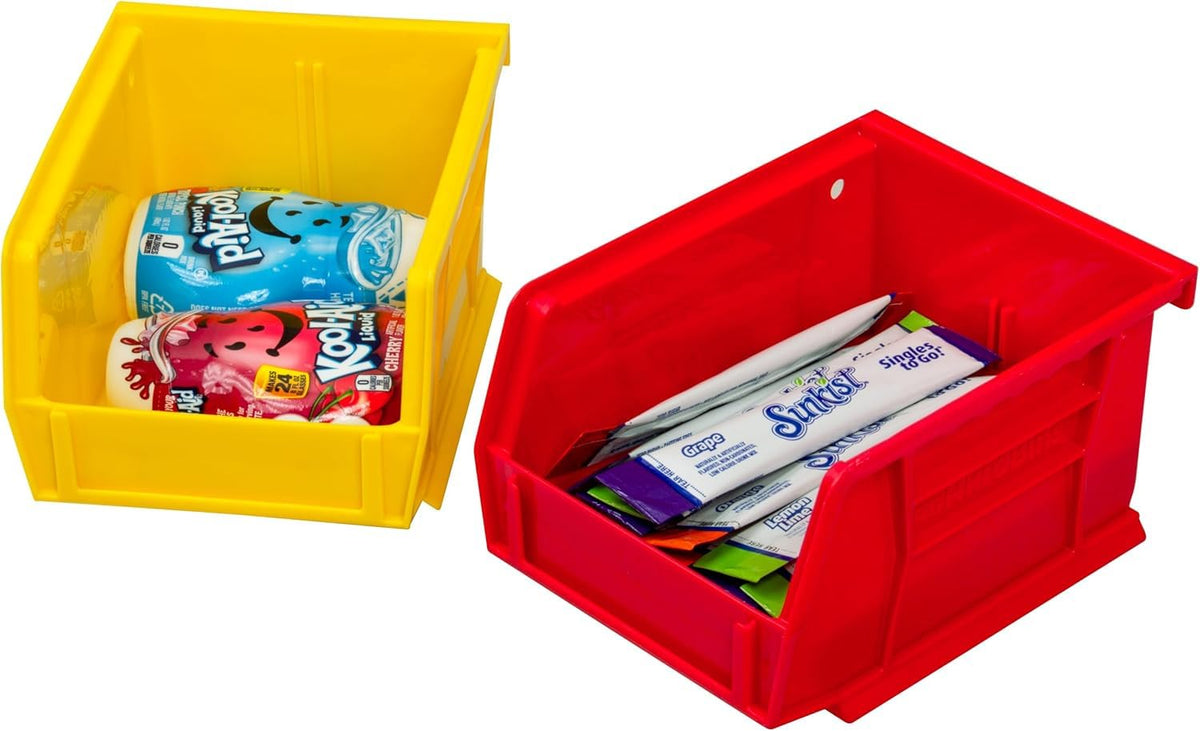 Akro-Mils 30210 Plastic Storage Stacking Hanging Akro Bin, 5-Inch by 4-Inch by 3-Inch, Yellow, Case of 24