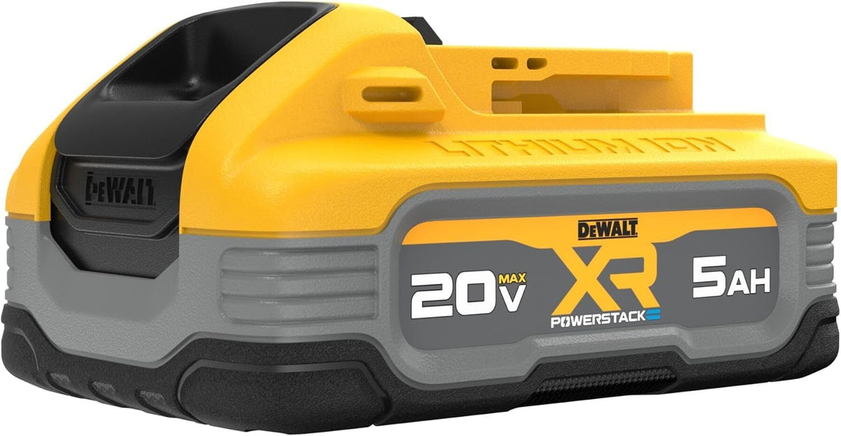 DEWALT - Batería de Iones de Litio de 20 V, POWERSTACK, más Potencia, más compacta, Recargable de 5 Ah (DCBP520)