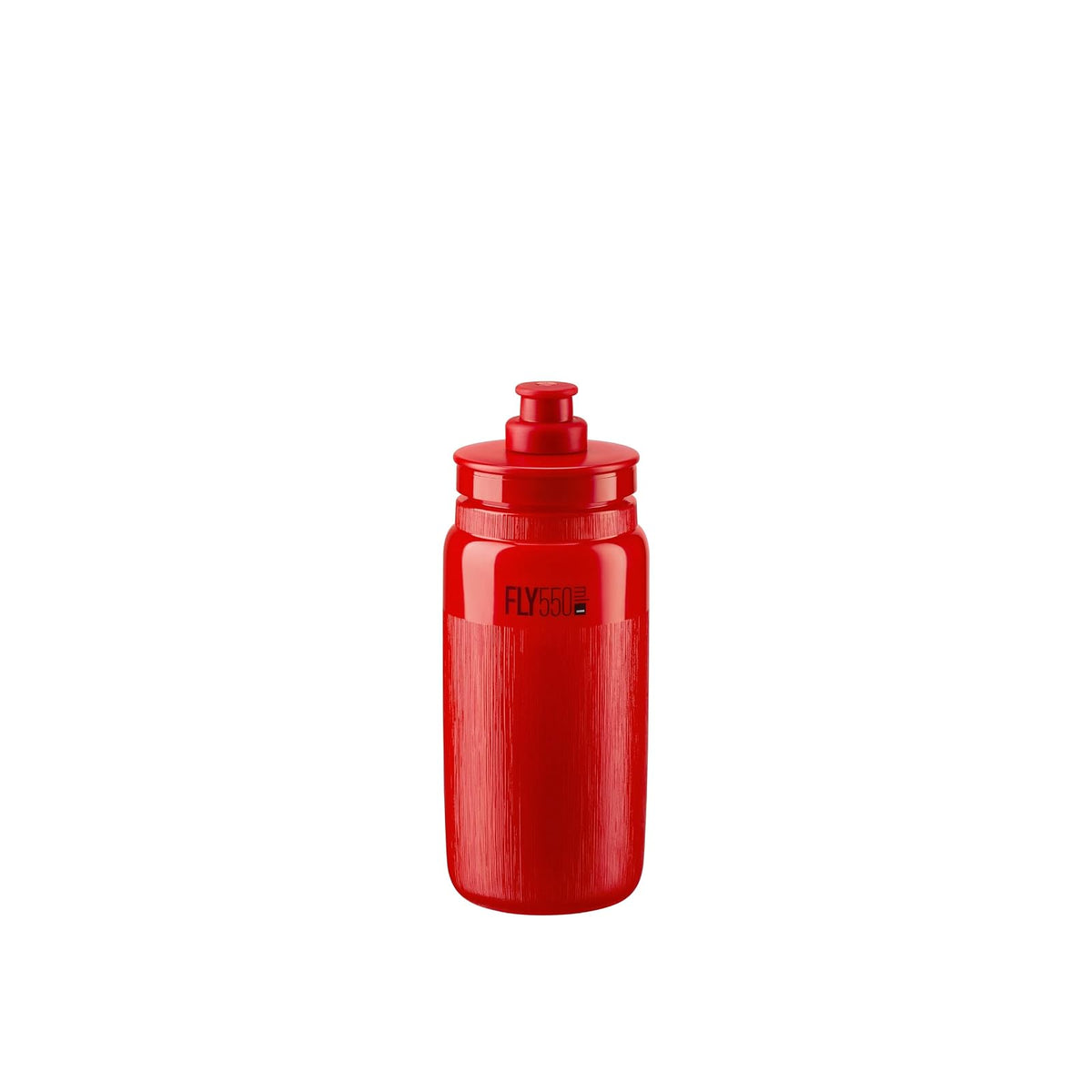 Elite Fly Tex - Botella de agua para ciclismo, 550 ml, color rojo, ultraligera, sin BPA, fácil de apretar para carretera, MTB y grava