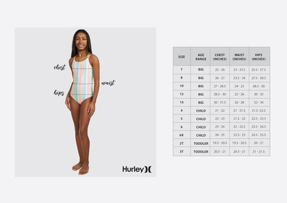Hurley One Piece Swimsuit Traje de baño de una Sola Pieza Niñas