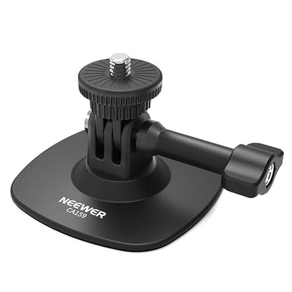 NEEWER - Soporte calcomanía Compatible con cámara de acción Insta 360 GoPro dji AKASO, Adaptador de Base Flexible para Casco de Automóvil con inclinación de 180°, para grabación de Video POV, transmisión