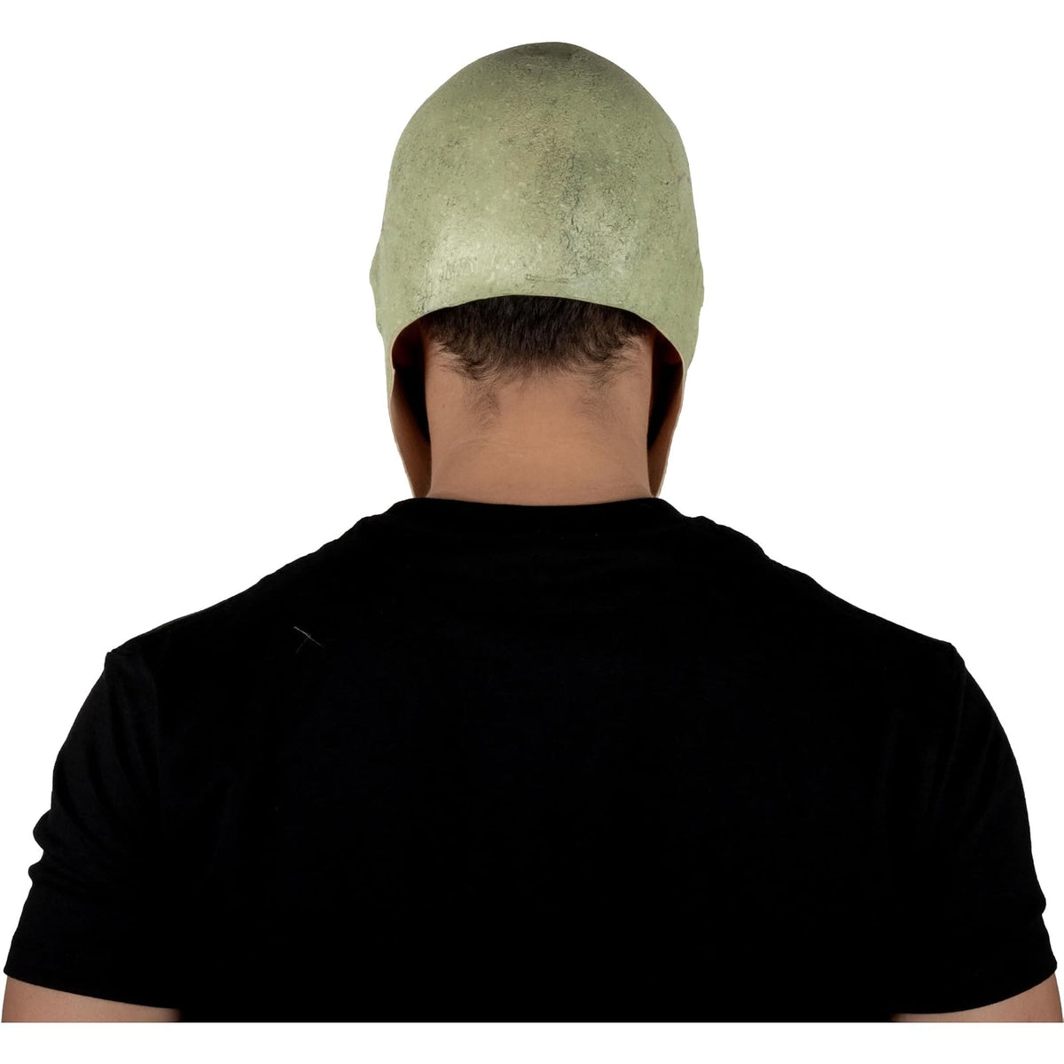 REV Máscara de Látex Alien Verde con Cuello, Máscara de Extraterrestre Verde Realista Talla Mediana para Halloween, Disfraces Espaciales y Cosplay Sci-Fi