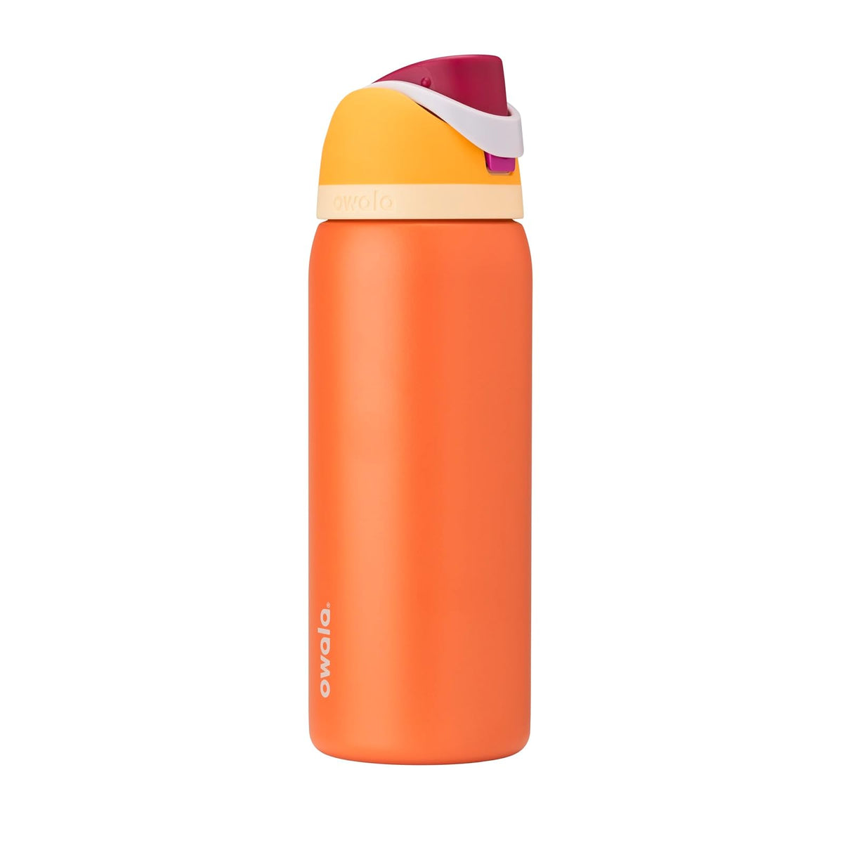 Owala FreeSip Botella de Agua Aislada Acero Inoxidable Citrus Crush - 32 Ounces - multicolor - fantasía (Citrus Crush)