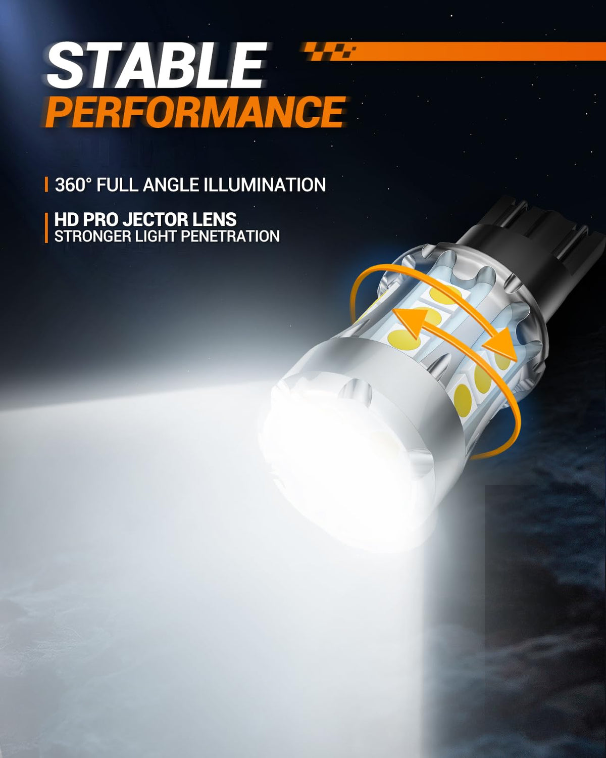 SEALIGHT 921 912 - Bombillas LED para luz de marcha atrás, T15 906 904 916 W16W con proyector de repuesto para maletero de carga de 3ª freno, 600% más brillante, color blanco xenón no polaridad,