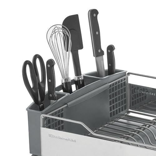 KitchenAid kns896bxgra grande escurreplatos tamaño completo, acero inoxidable