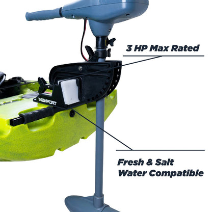 Newport Vessels 20A1000065 Soporte de Motor para Kayak, Para Agua Dulce y Salada, Gris