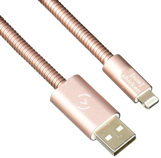 Fuse Chicken Titan Rose+ Cable Cargador para iPhone 5/5C/5S/6/6S/6S Plus/7/7 Plus, Color Rosa