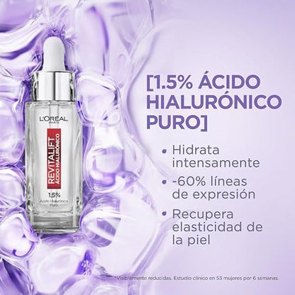 L'Oréal Paris Kit Revitalift Ácido Hialurónico: Sérum, Cremas Día/Noche y Ojos