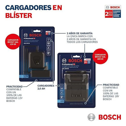 Bosch Cargador de baterías 12V GAL 12V-20