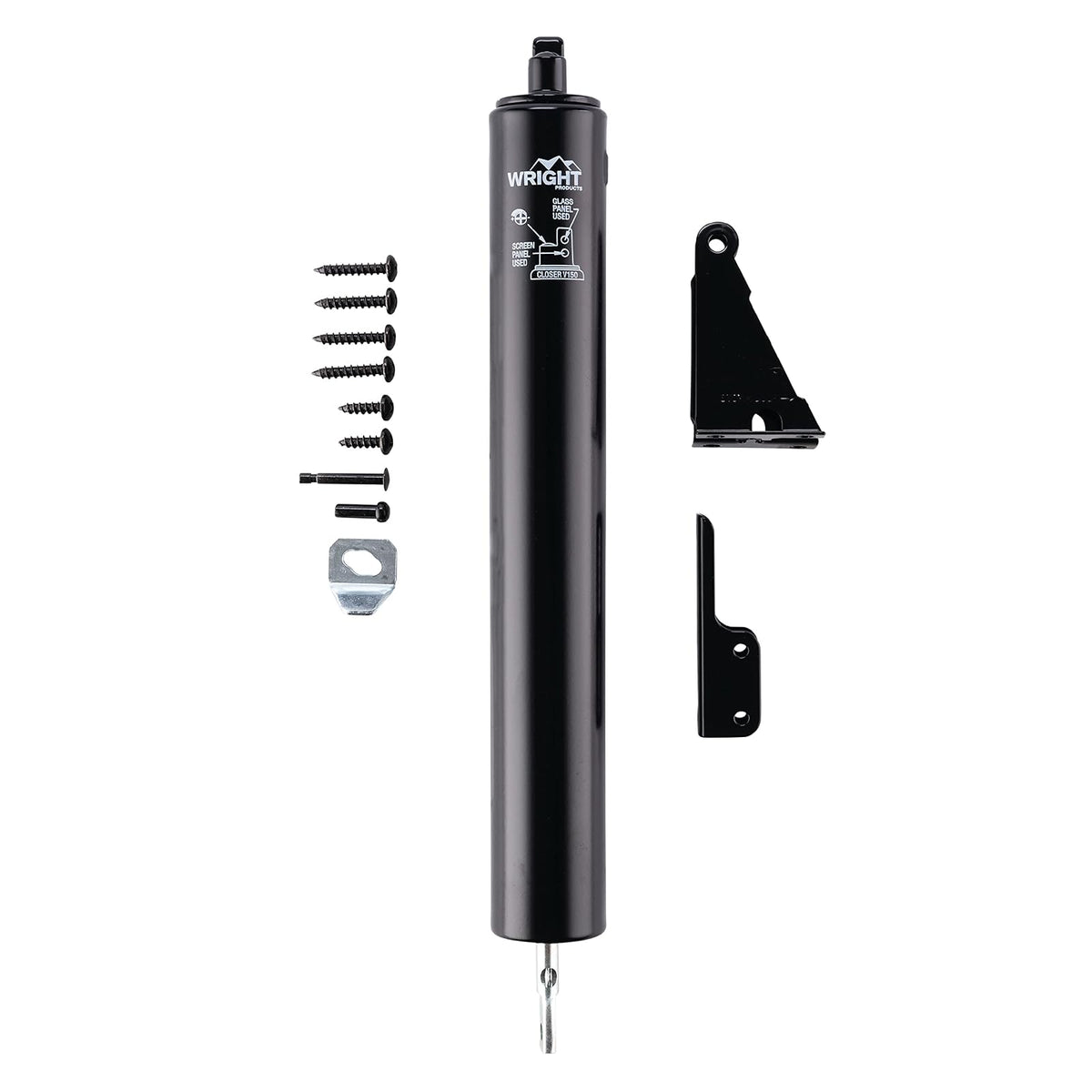 Wright Products V150BL - Cierre neumático de servicio pesado, color negro