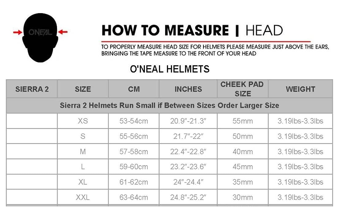 O'Neal Sierra II Unisex-Adult Helmet Replacement Shield (Clear, One Size)