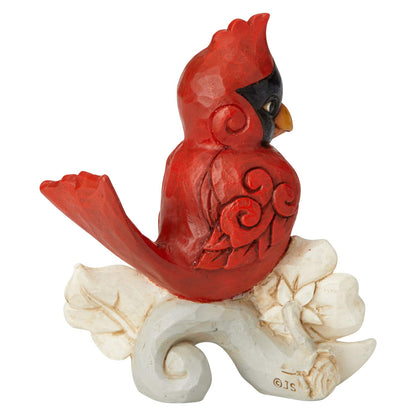 Enesco Jim Shore Heartwood Creek Cardinal Figura en Miniatura, 3.35 Pulgadas, Multicolor