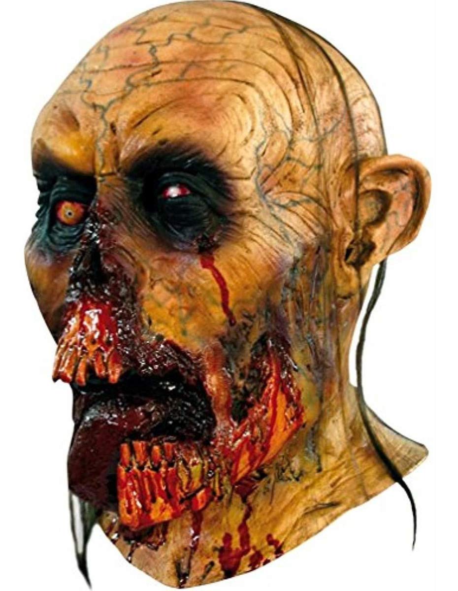 Zombie Tongue Mask, Máscara de Muerto Viviente Sangriento, Máscaras de Zombies Ideales para Halloween y Fiestas de Disfraces