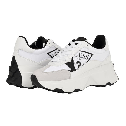 GUESS Calebb3 Zapatillas de Plataforma para Mujer - 23.0 cm - Blanco - Negro 144