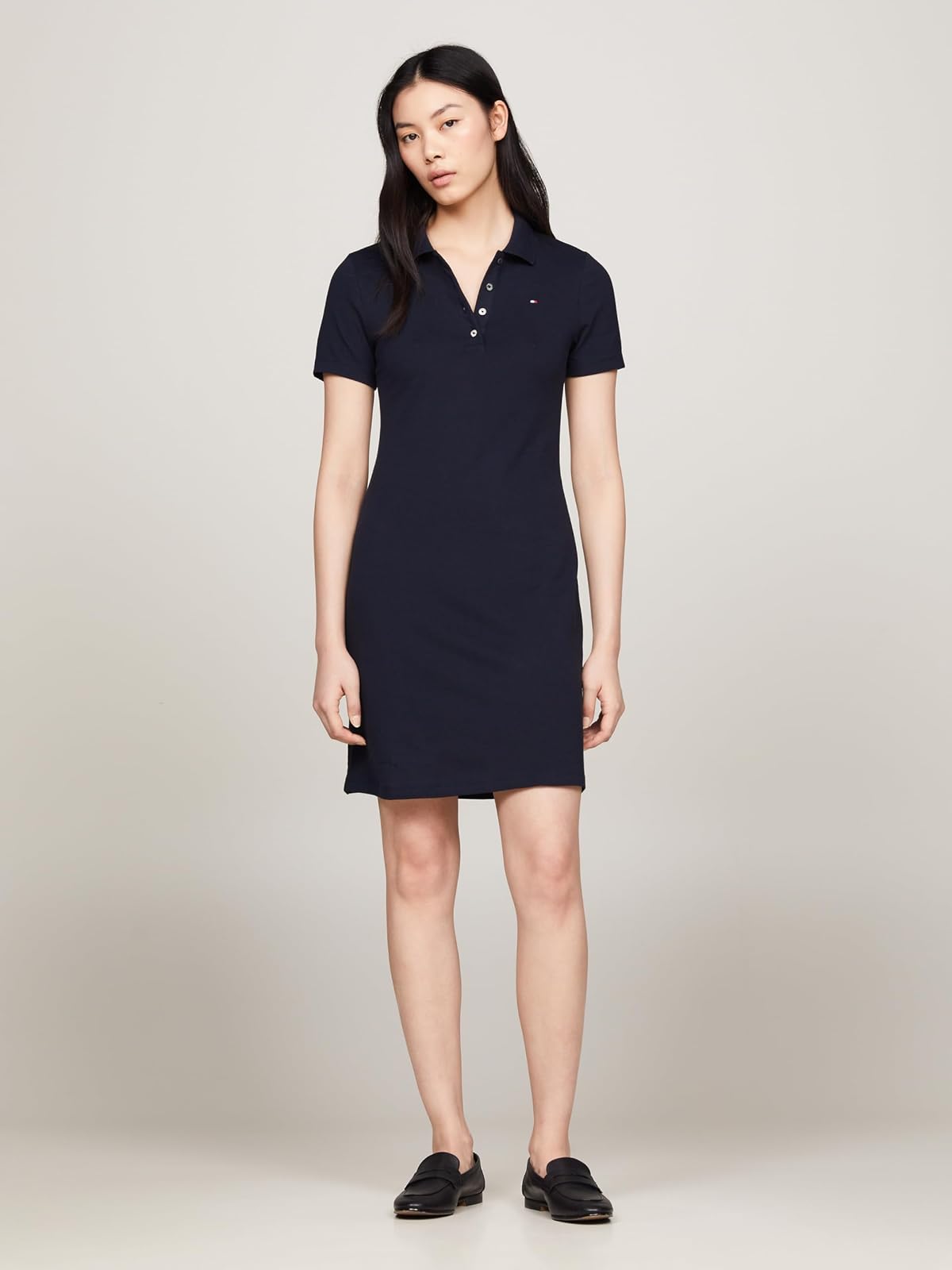Tommy Hilfiger 1985 Slim Pique Polo Dress SS Vestido Mujer